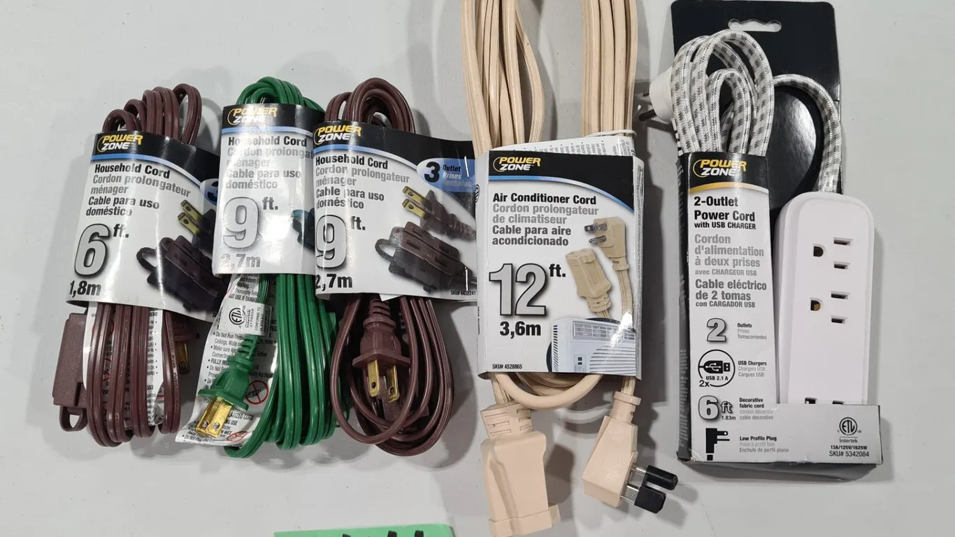 Assorted Power Cords & Strip