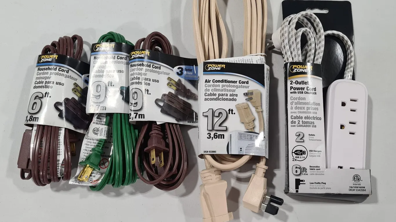 Assorted Power Cords & Strip