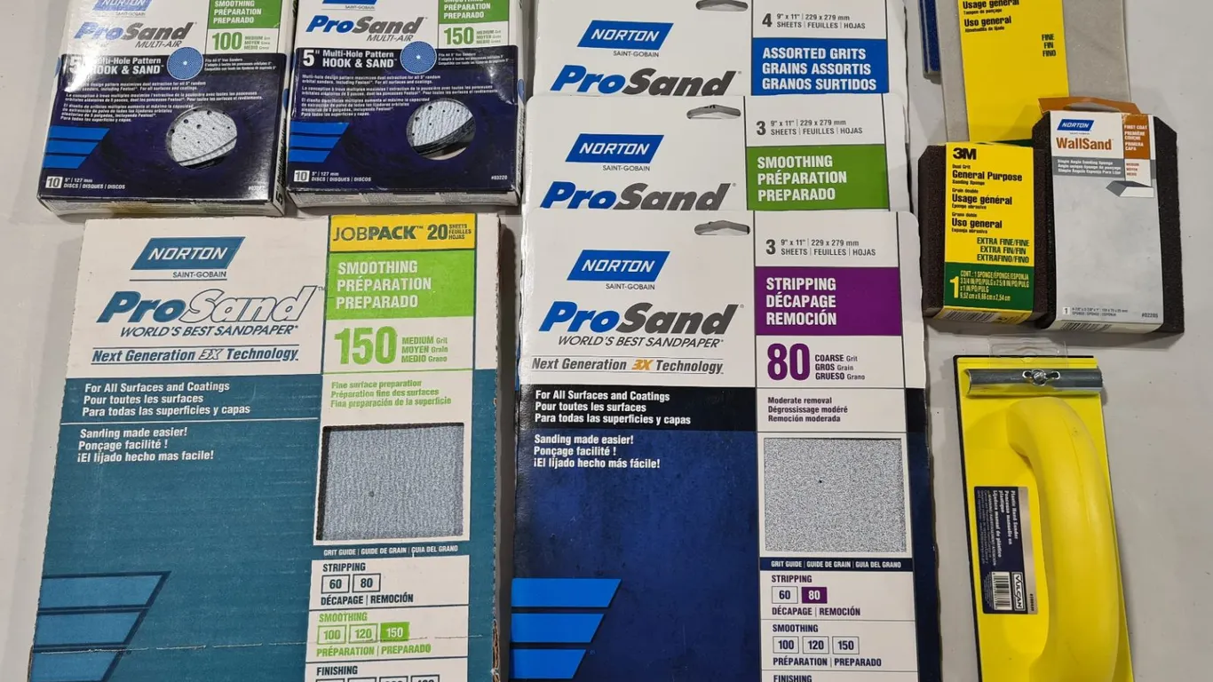 Assorted Sanding Supplies