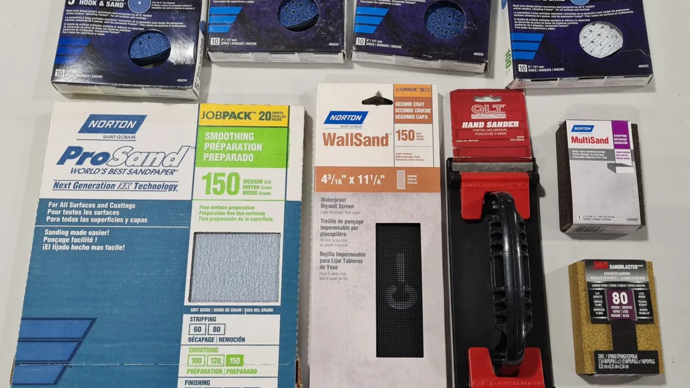 Assorted Sanding Supplies