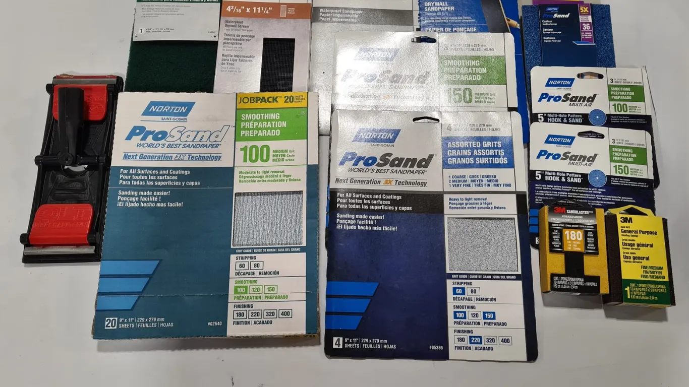 Assorted Sanding Supplies