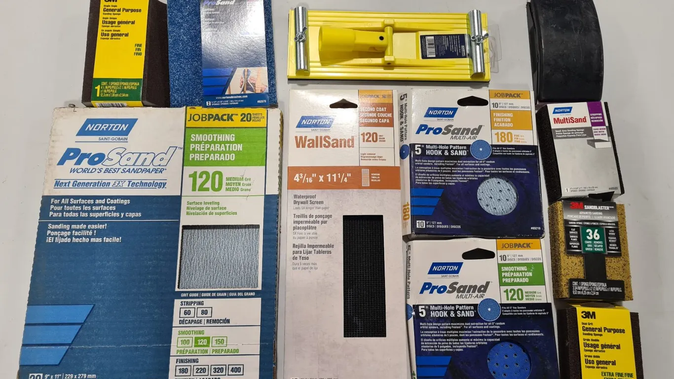 Assorted Sanding Supplies