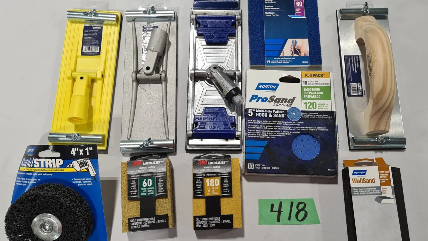 Assorted Sanding & Abrasive Tools