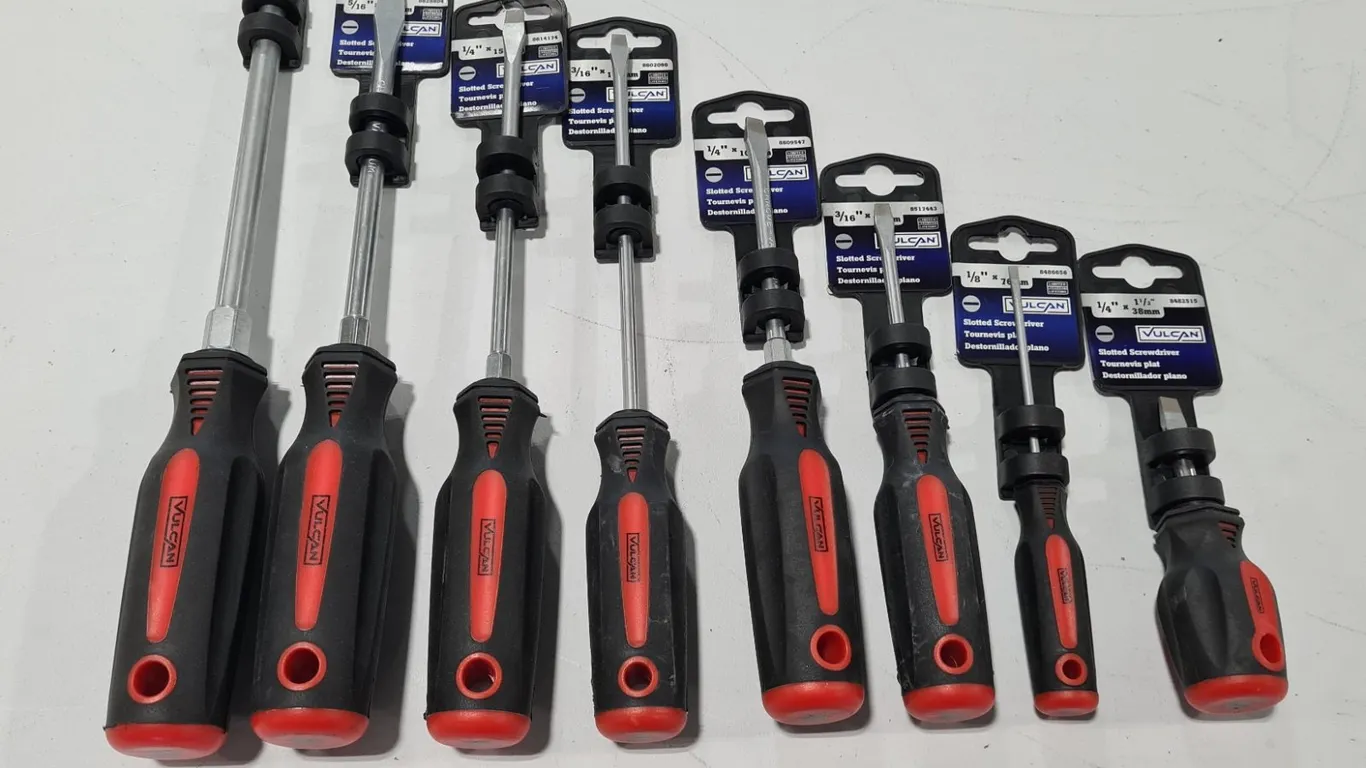Assorted Vulcan Slotted Screwdrivers