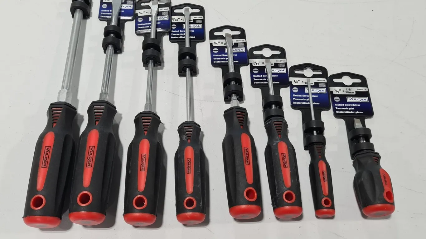 Assorted Vulcan Slotted Screwdrivers