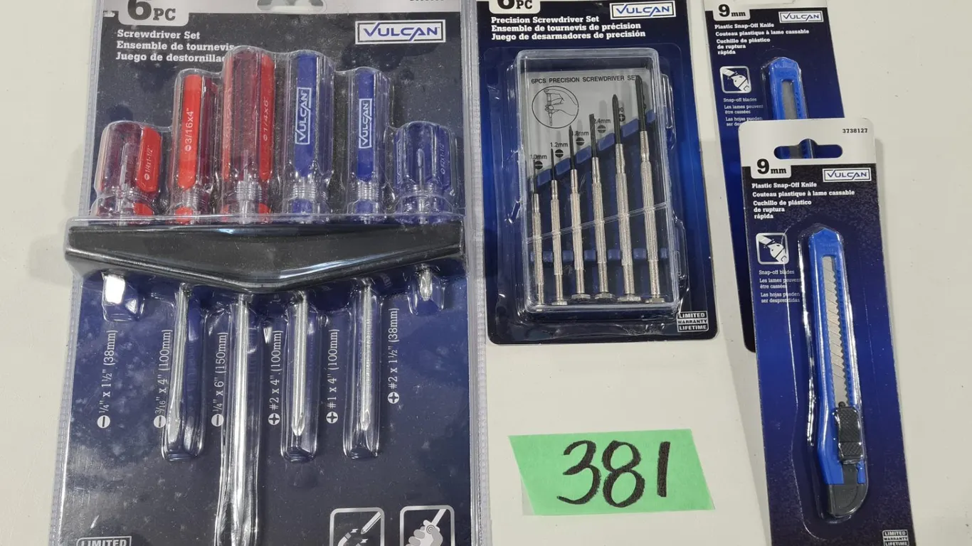 Assorted Vulcan Tools to Include Screwdrivers