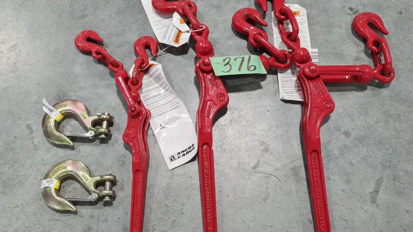 (3) Ancra Load Binders & Hooks