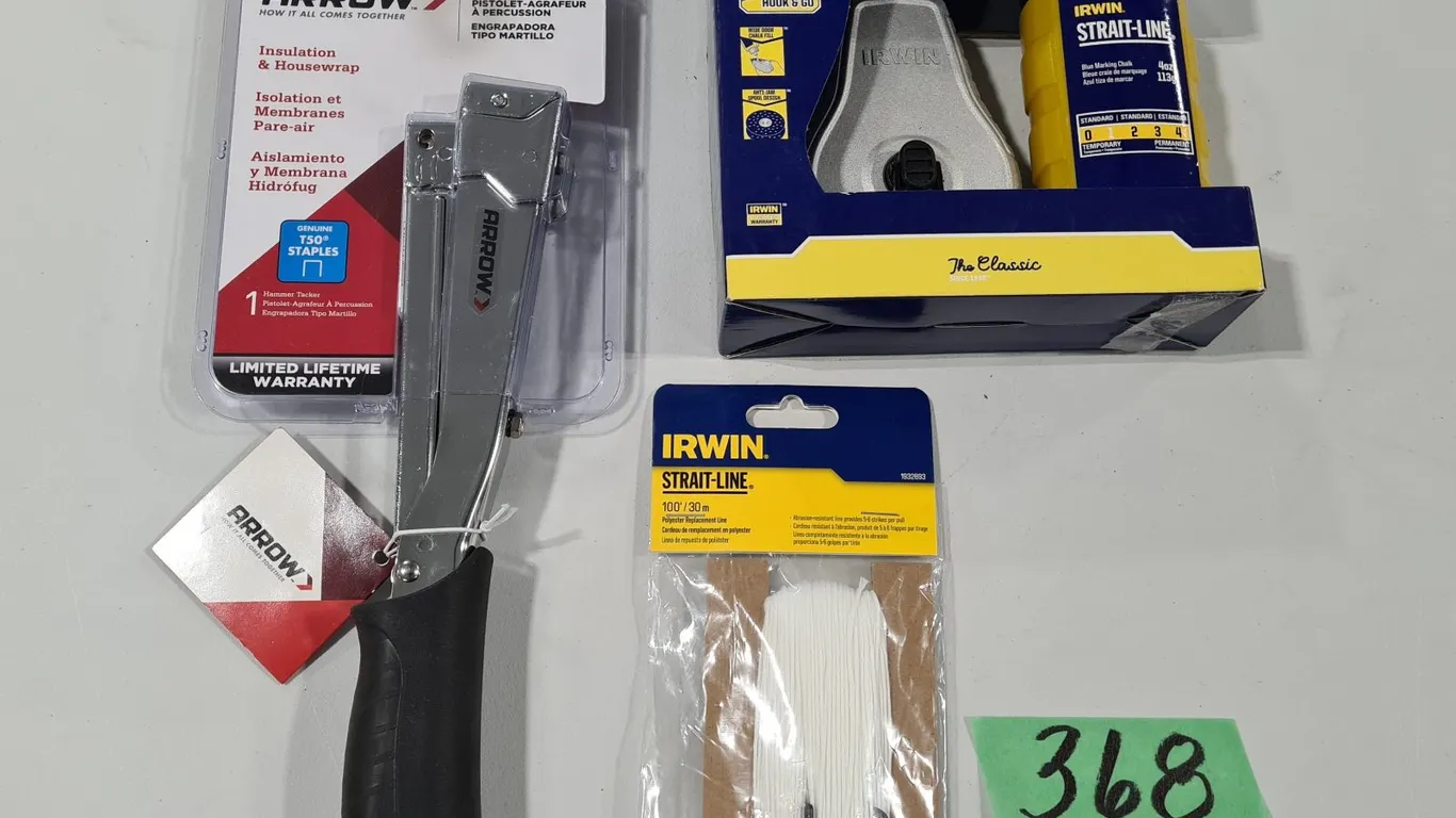 Hammer Tacker, Chalk Reel, Line