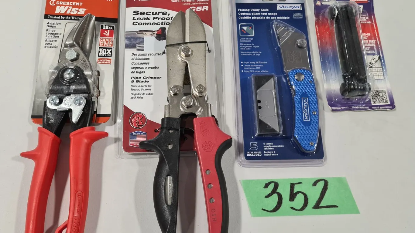 Assorted Hand Tools to Include Crimper, Torx Key Set