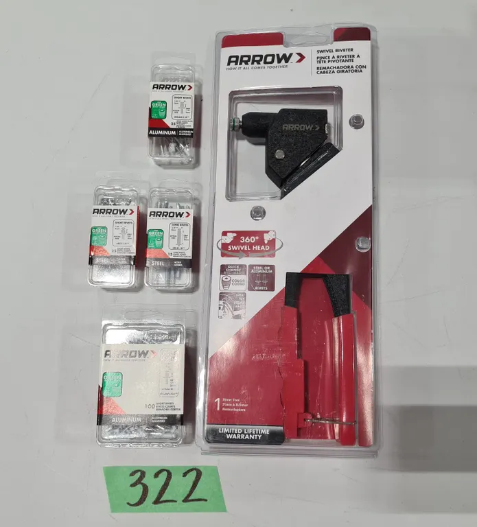Arrow Swivel Rivet Tool & Accessories