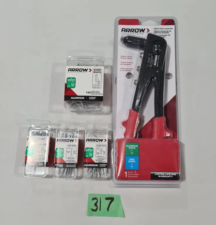 Arrow RH200 Rivet Tool and Rivets