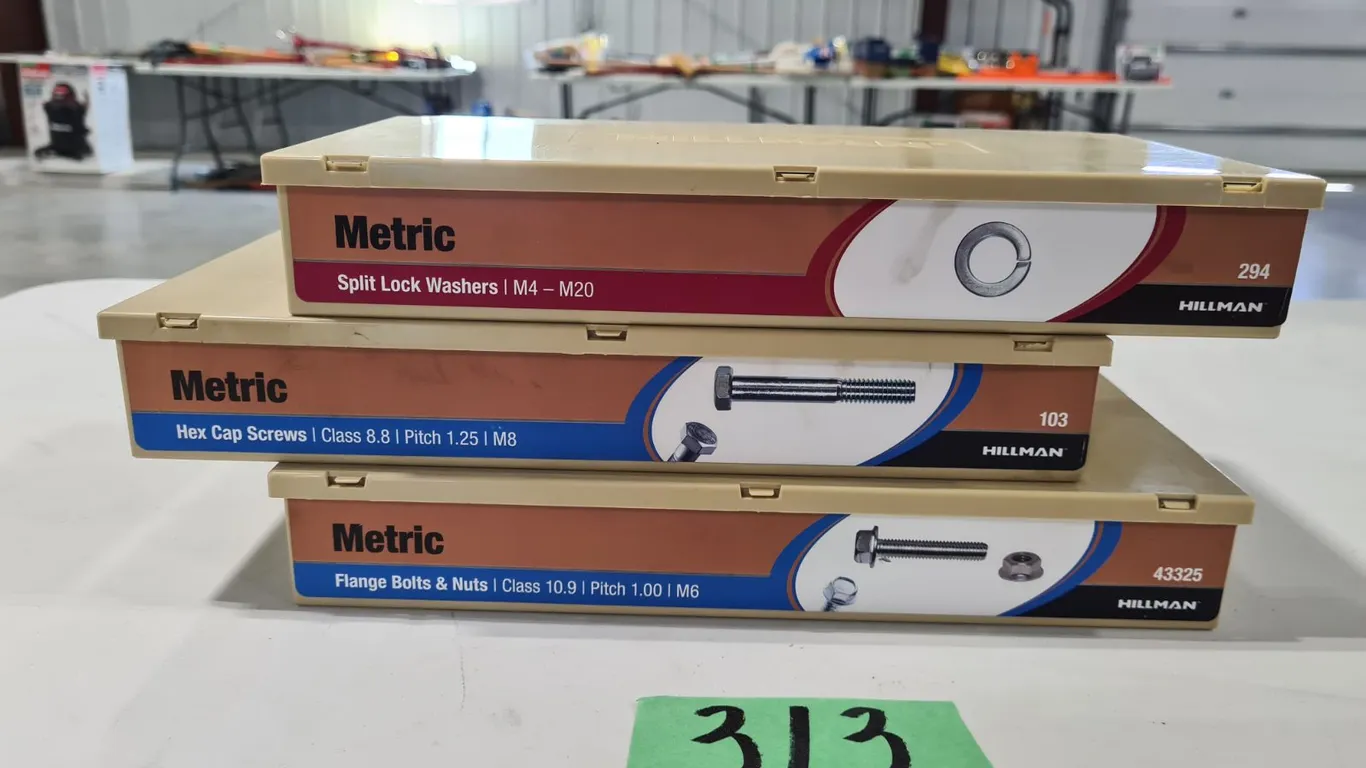 (3) Hillman Metric Screw and Bolt Assortment