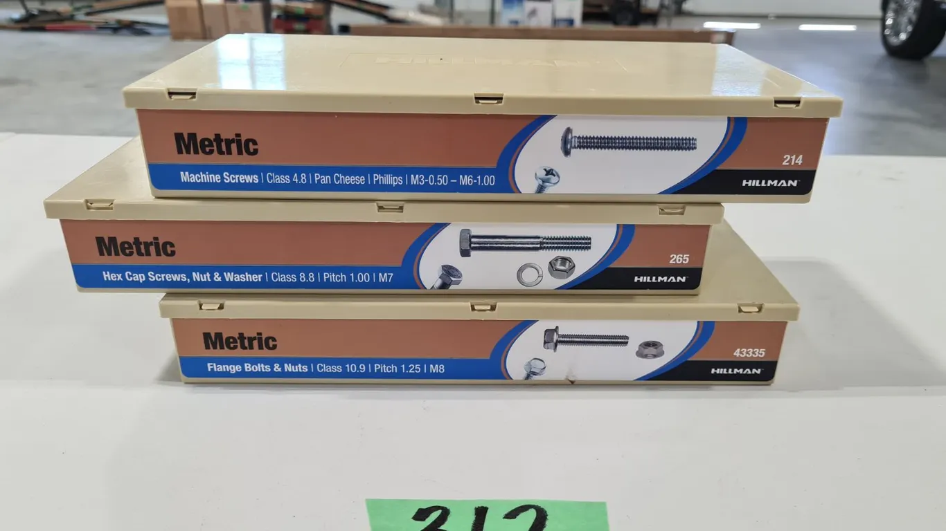 (3) Hillman Metric Screw and Bolt Assortment