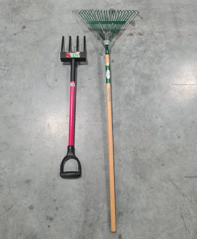 Bully Tools Fork and Landscapers Select Rake