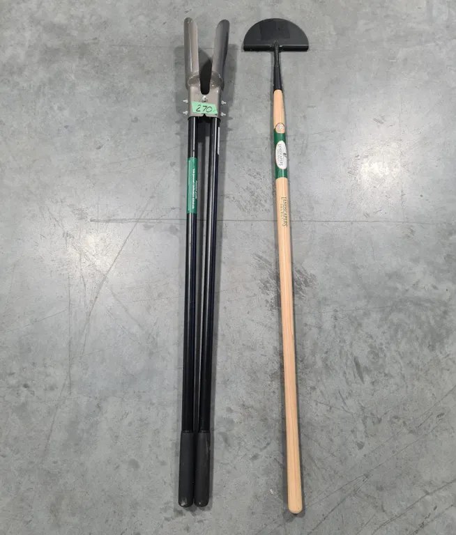 Post Hole Digger And A Half-Moon Edger