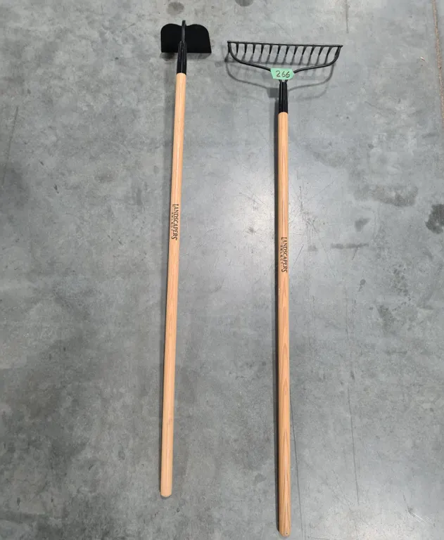 Landscapers Select Rake and Hoe