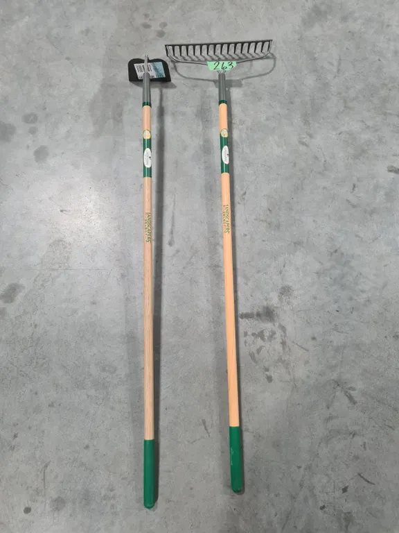 Landscapers Select Rake and Hoe