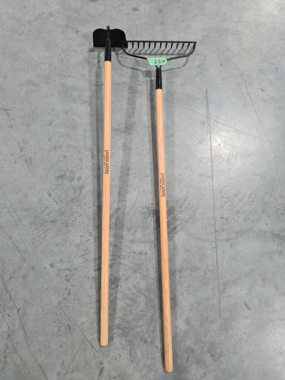 Landscapers Select Rake and Hoe