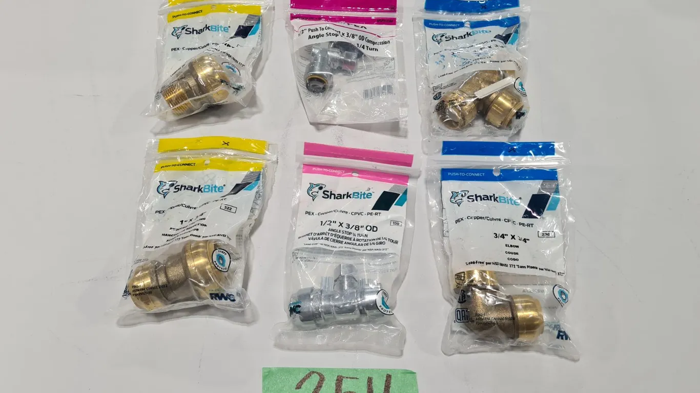 Assorted SharkBite Plumbing Fittings
