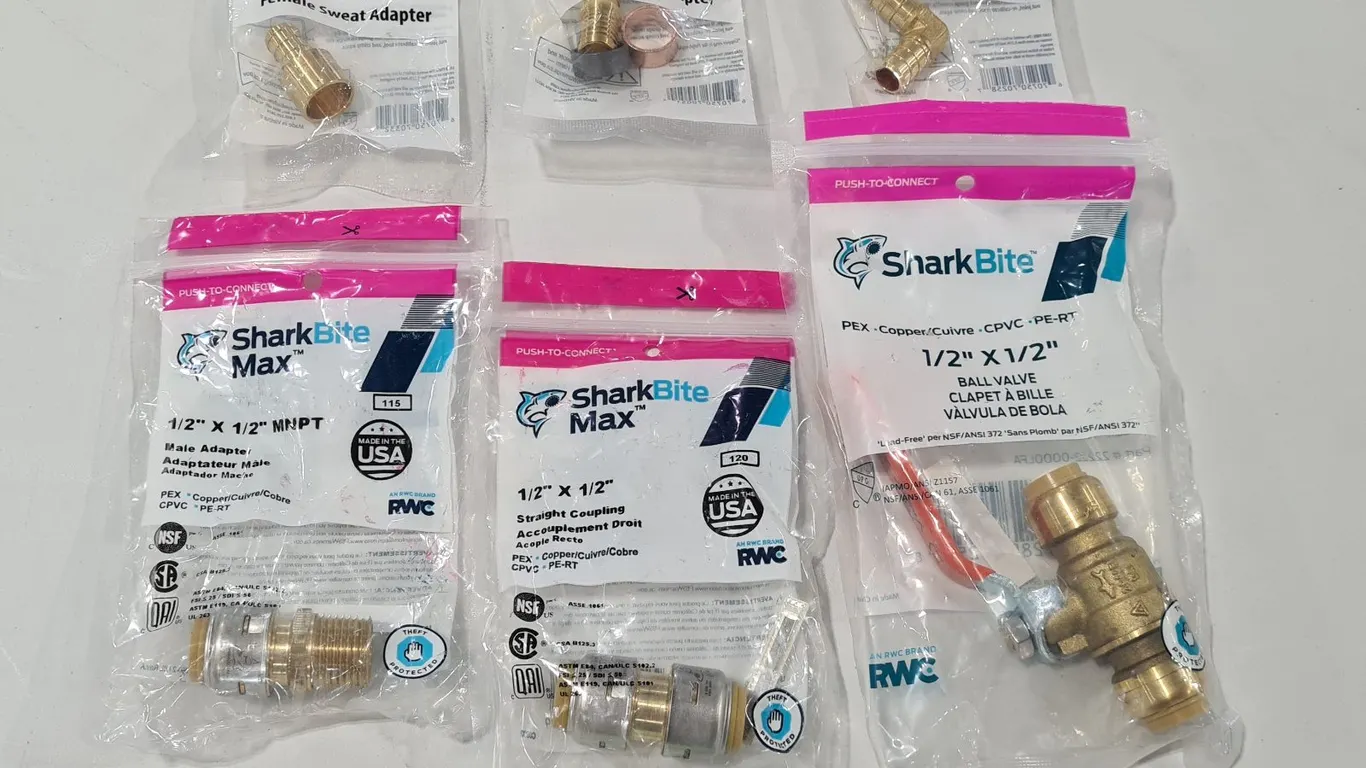 Assorted Apollo and SharkBite PEX Fittings