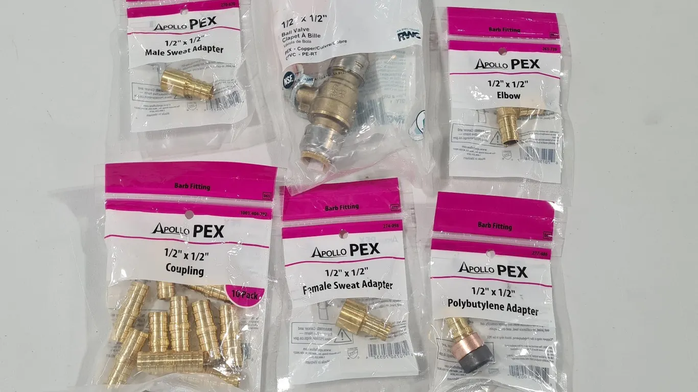 Assorted PEX and Brass Fittings