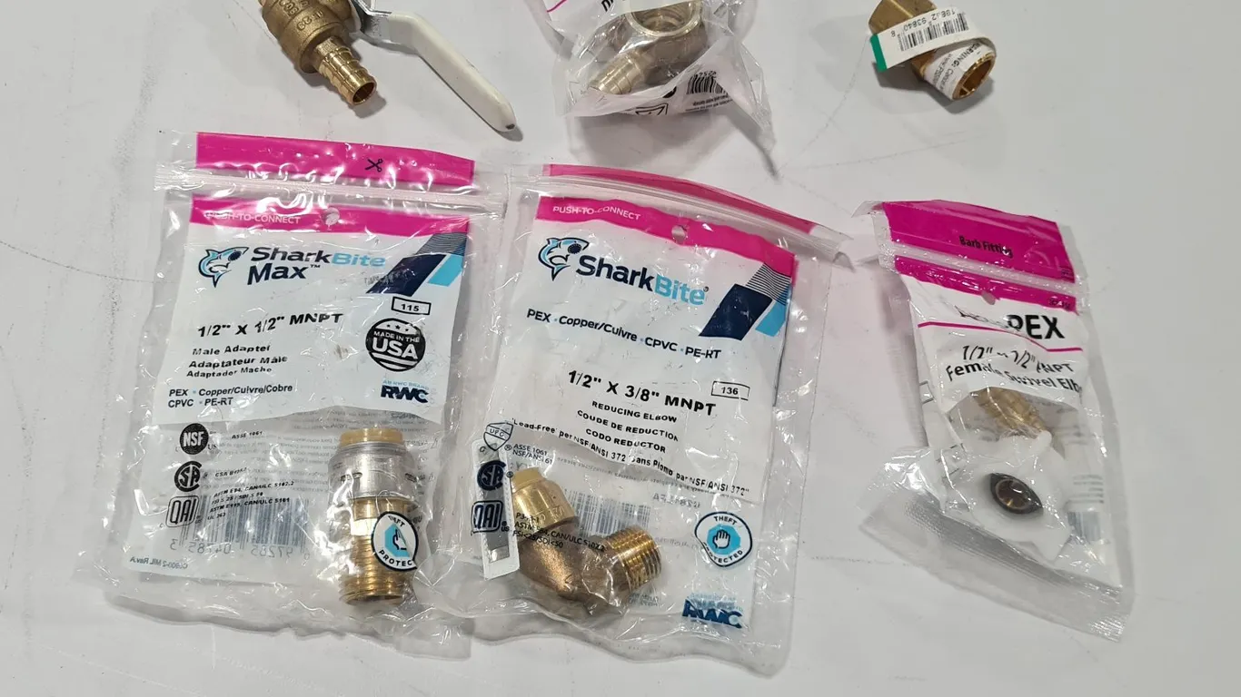 Assorted Brass Plumbing Fittings