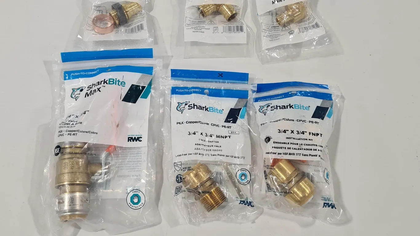 Assorted SharkBite and Apollo PEX Fittings