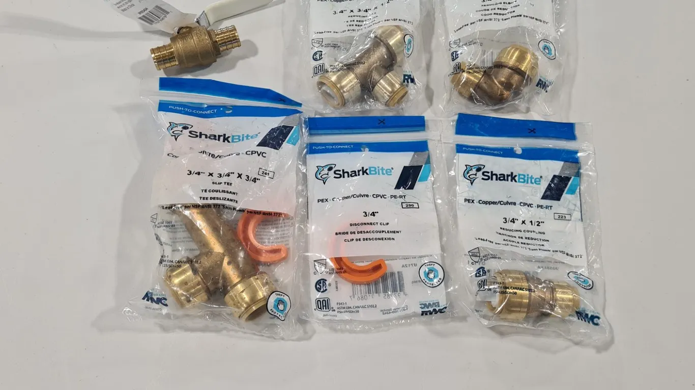 Assorted SharkBite PEX Fittings