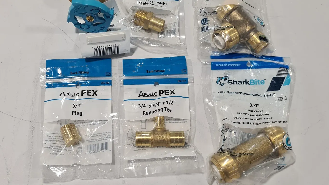 Assorted Brass PEX Fittings
