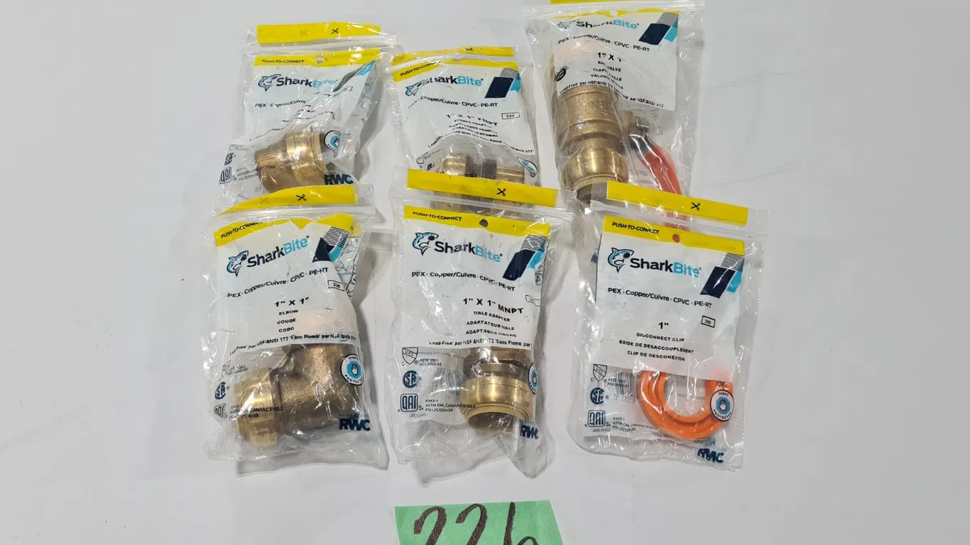 Assorted SharkBite Push-to-Connect Fittings