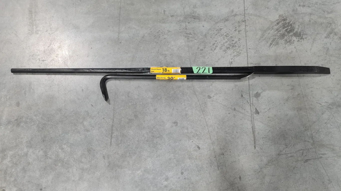 18 lb Pinch Point & 30" Wrecking Bar