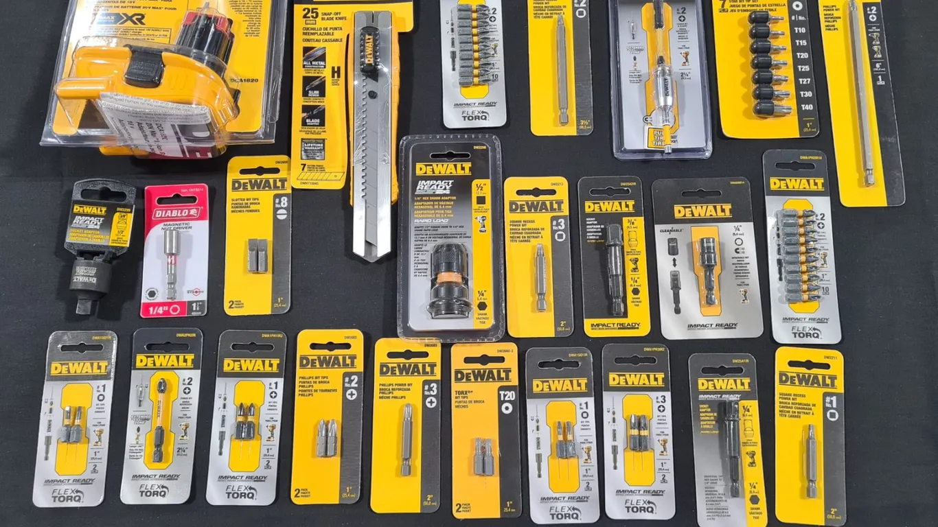 Assorted DeWalt Drill Bits & Accessories