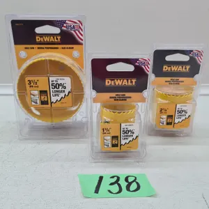 (3) Assorted DeWalt Hole Saws
