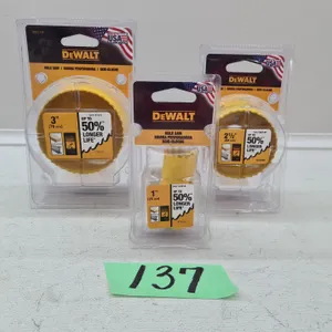 (3) Assorted DeWalt Hole Saws