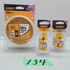 (3) Assorted DeWalt Hole Saws