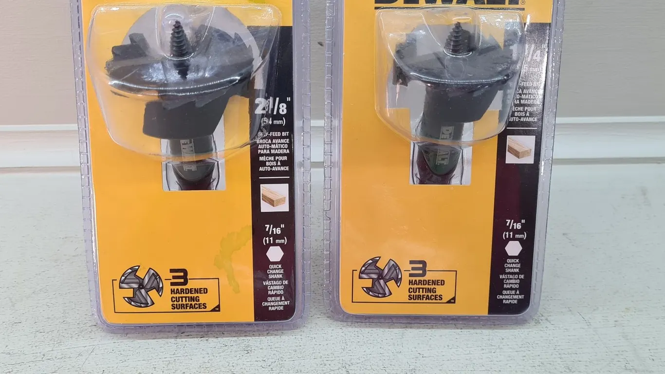 (2) DeWalt DW1635/DW1637 Self-Feed Bits