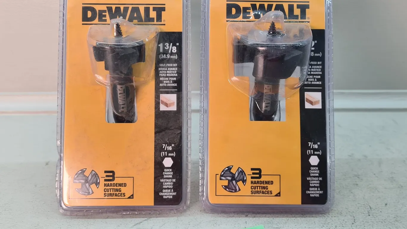 (2) DeWalt DW1633/DW1636 Self-Feed Bits