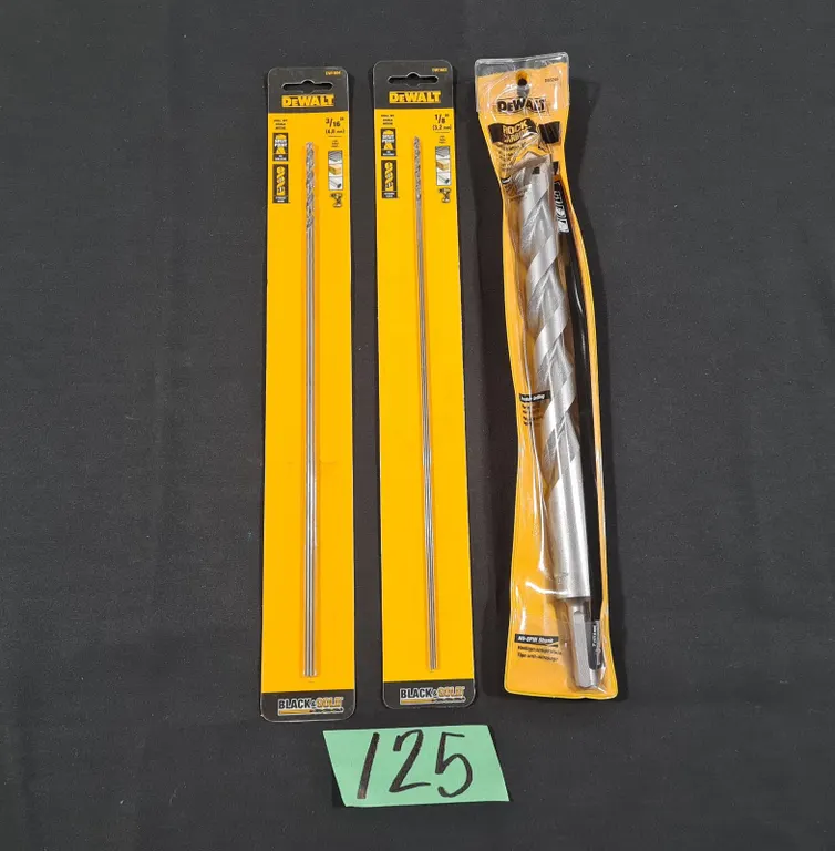(3) Assorted DeWalt Drill Bits