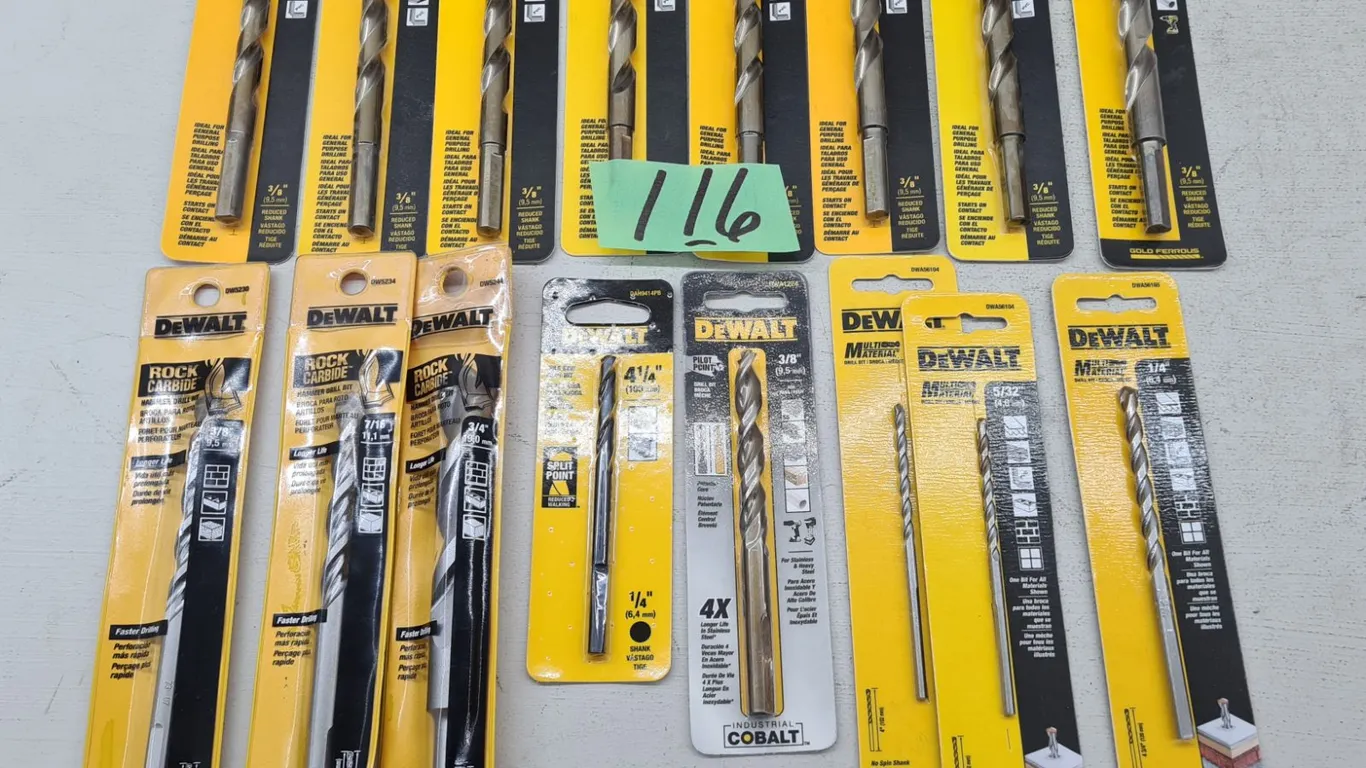 (16) Assorted DeWalt Drill Bits