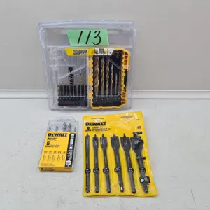 (2) DeWalt Drill Bit Sets & Spade Bit Set