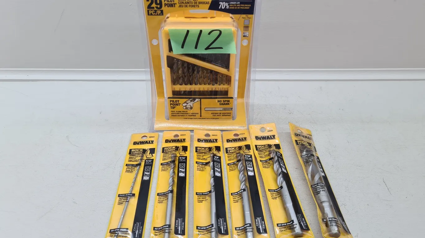 DeWalt Drill Bit Set & (6) Assorted Drill Bits