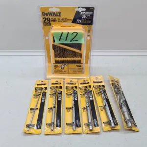DeWalt Drill Bit Set & (6) Assorted Drill Bits