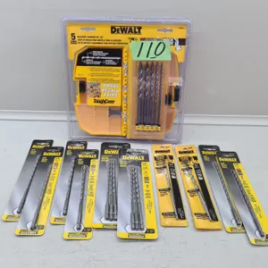 DeWalt Masonry Drill Bit Set & (10) Assorted BIts
