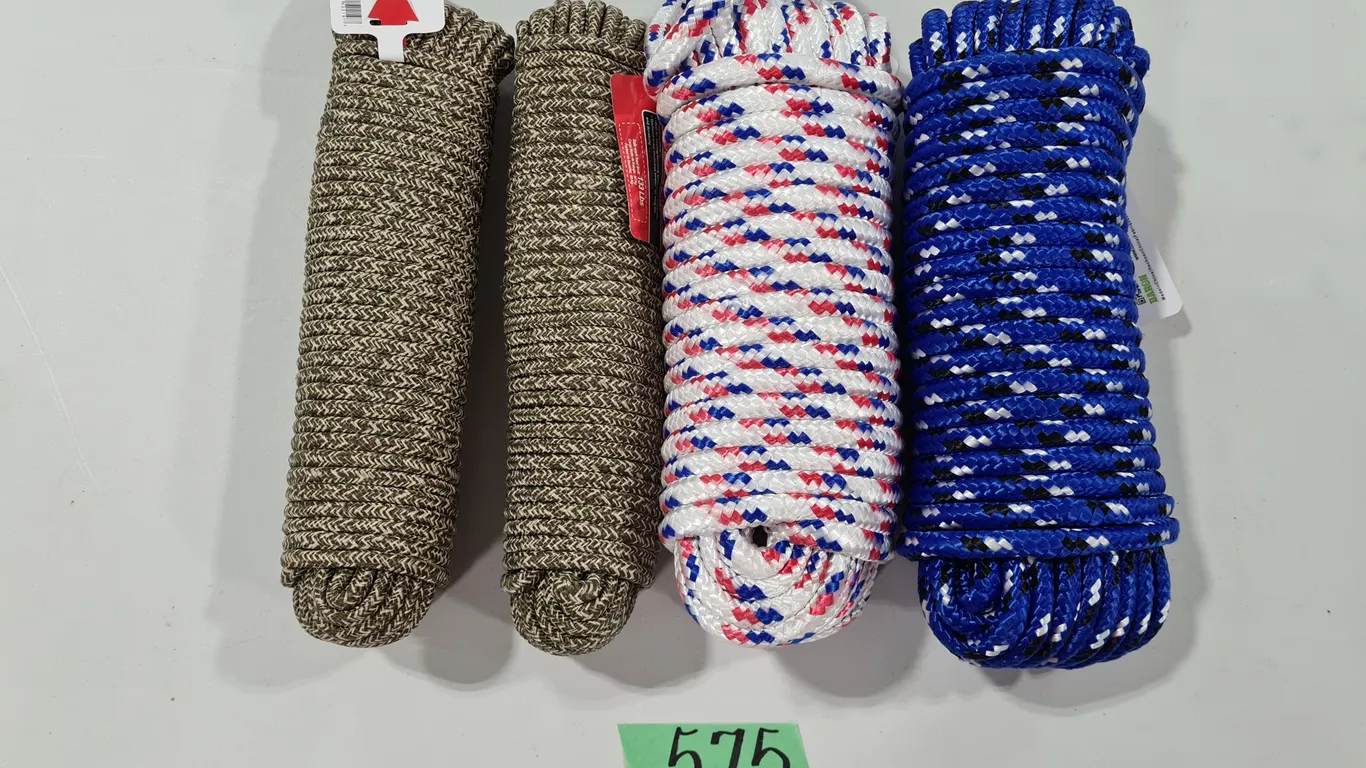 (4) Assorted Baron Diamond Braid Poly Rope