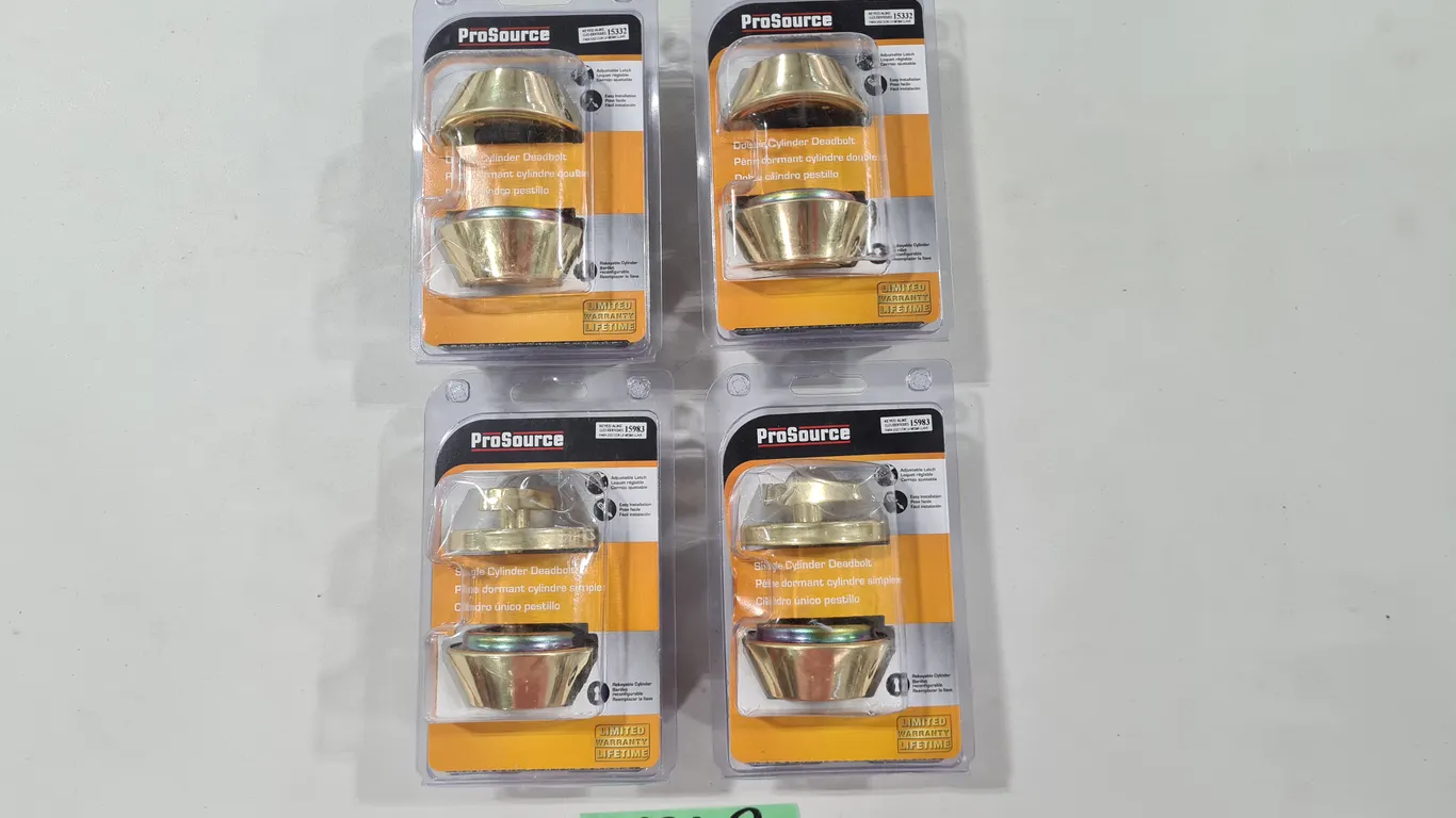 (4) ProSource Double Cylinder Deadbolt