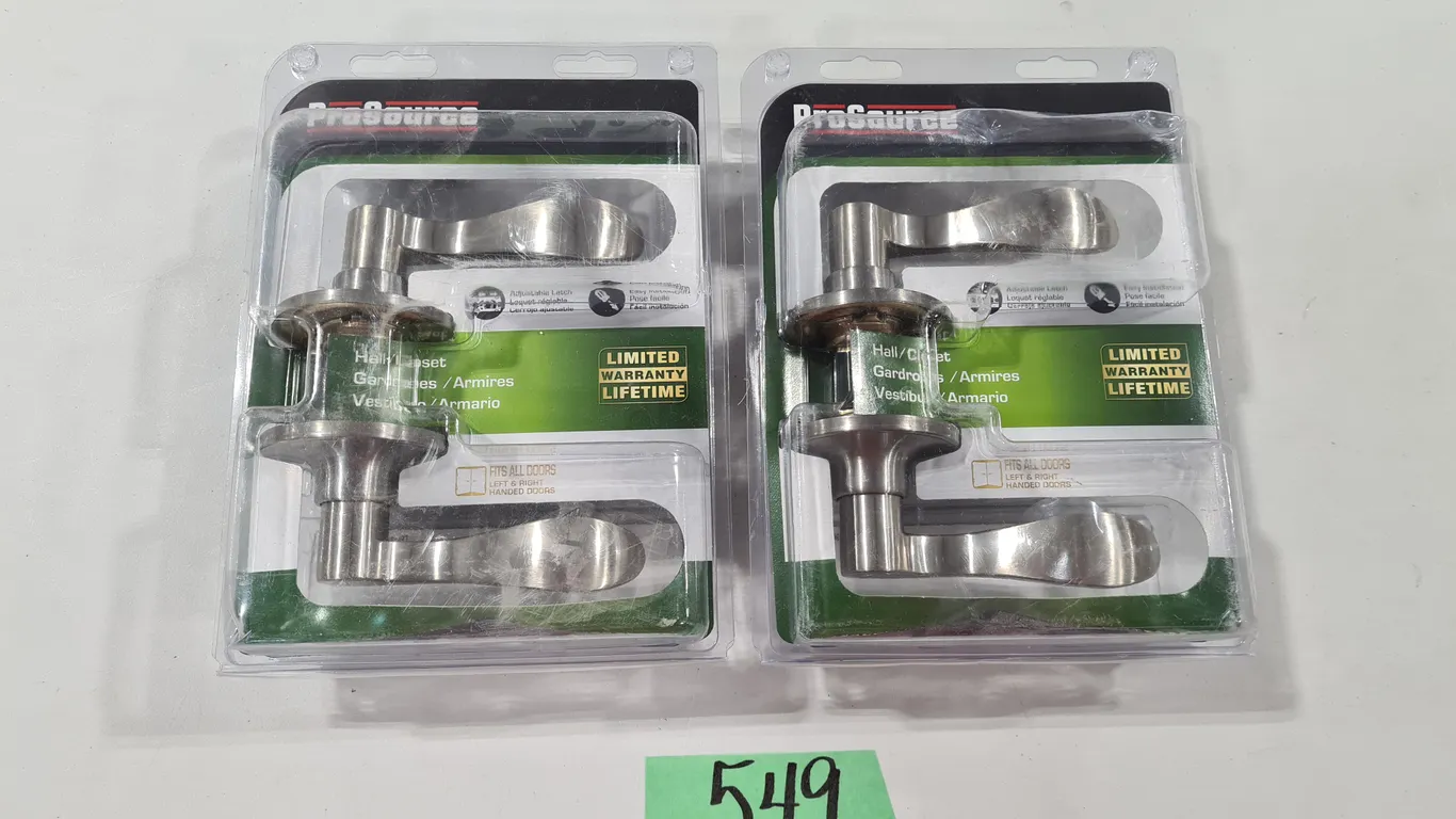 (2) ProSource Satin Nickel Lever Handles