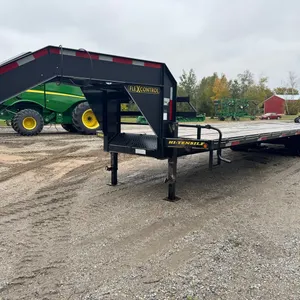 2019 Traxx FlexControl 34' tandem axle gooseneck flatbed
