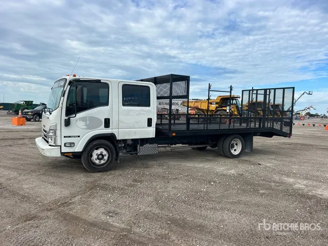 2024 Isuzu NPR 4x2 Crew Cab Landscape Truck
