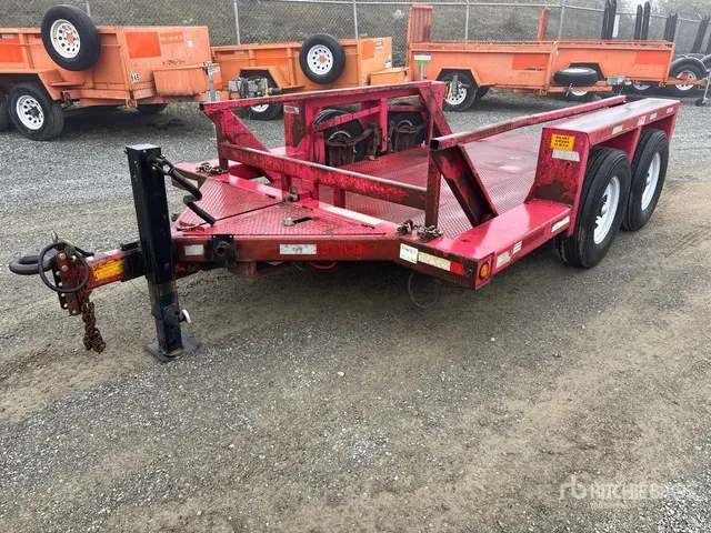 2002 Premco 14 ft T/A Ground Load Trailer
