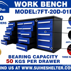 2026 Suihe NWB-20DB-7 7 ft 20-Drawer Workbench (Unused)